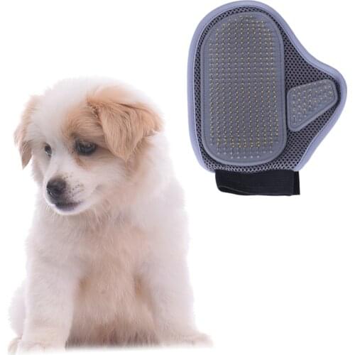 Pet Dog Brush Dog Pet Grooming Glove Silicone Cats Brush Comb Deshedding Hair Gloves Dogs Bath Cleaning Supplies Animal Combs