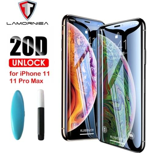 100D UV Full Glue Sceen Protector For iPhone 11 Pro Max X XS Nano Liquid Tempered Glass For iPhone 11 Pro Max 2019 X Screen Film