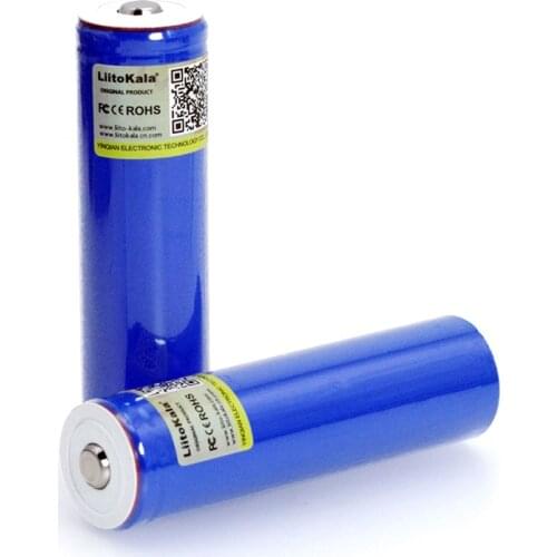 Liitokala 18650 3.7V 2000mA Rechargeable lithium battery Light Flashlight batteries LED light battery + Pointed