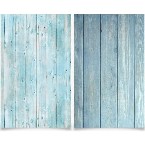 Photo Studio 3D Printing Blue Wood Color 58x86cm Photography Background Waterproof for food Photo