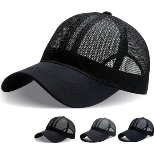 Full Mesh Baseball Cycling Fishing Cap Quick Dry Cooling Sunscreen Sports Snapback Hat Men Women Hats Outdoor Cycling Protection