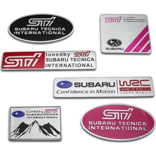 1PCS 3D Metal Car Sticker SUBARU WRX STI Emblem Badge Auto Body Decals For SUBARU Outback Impreza Legacy XV BRZ Car Accessories