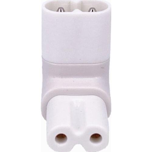 1pcs Figure 8 IEC 320 IEC320 iec C7 to C8 90 Degree UP Down Angled AC Power Adapter Male Female Extension connector HOT sale new