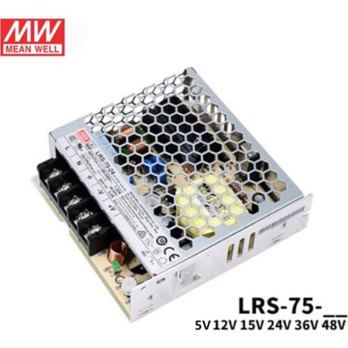 1pcs Mean Well LRS-75 Series Single output Switching Power Supply meanwell 75W 5V 12V 15V 24V 36V 48V