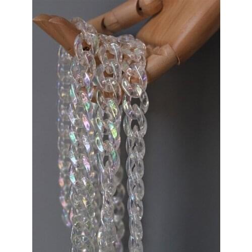 28GD Clear Acrylic Strap Replacement for Handmade Beach Bag Bucket Handbags Top Handle Bags