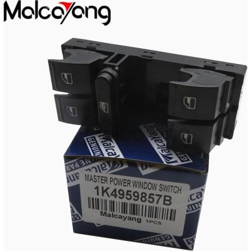 5ND 959 857 1K4959857B For VW Passat CC B6 Jetta Golf MK5 MK6 Tiguan Caddy Master Window Panel Switch