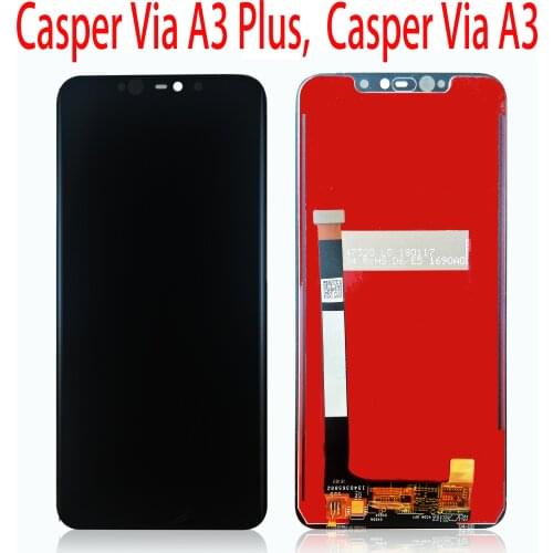 6.2 Inch For Casper via a3 / Casper via a3 Plus LCD Display With Touch Screen Digitizer Glass