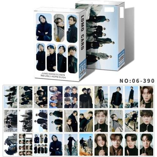 Kpop Album Photo Card Bangtan Boys Photocard 2021 Winter Package BE Collection Self Made Paper Cards Lomo Cards photo poster