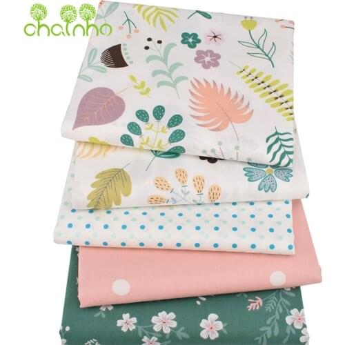 Chainho,Printed Twill Cotton Fabric,Patchwork Clothes For DIY Sewing Quilting Baby &Childrens Bedclothes Material,Newest Flower