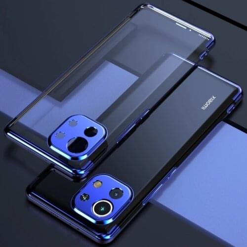 For Xiaomi Mi 11 mi11 Case Soft TPU Slim plating transparent Protective Back cover case For Xiaomi Mi 10T Pro 10t Lite 10 Ultra
