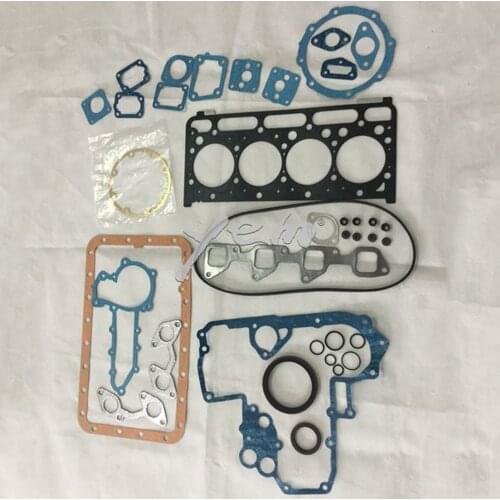 For kubota diesel engine V2403 full gasket set with cylinder head gasket metal