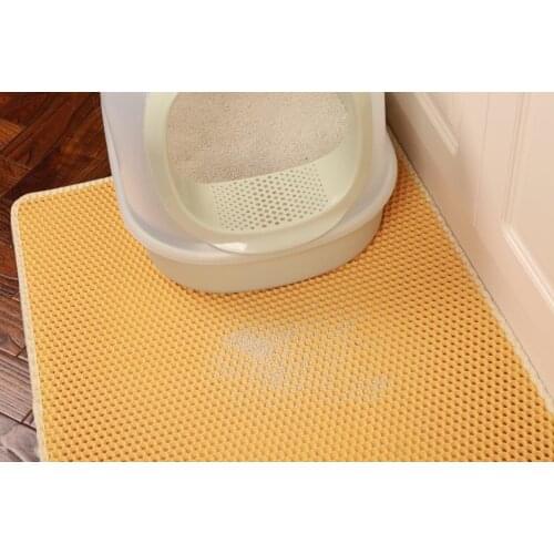 40x50/58x75/60x90cm Cat litter pad Double layer EVA sand control board sand leak filter spatter-proof mat cat toilet mat