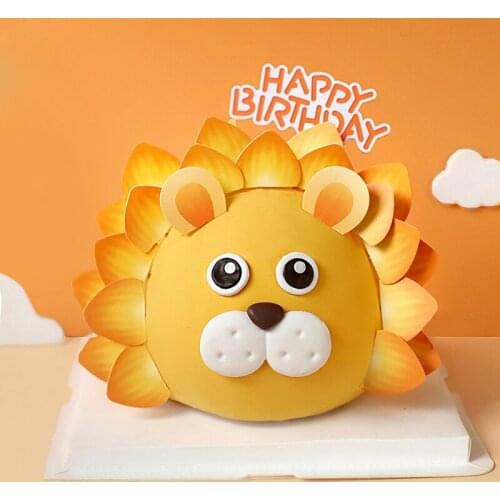 The Lion figure Cake topper The Lion Guard King Kion Figures paper Bunga Beshte Fuli Ono Cupcake Decorations Supplies