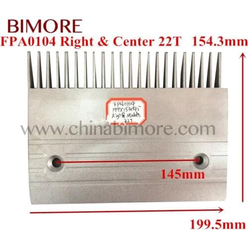 FPA0104 Escalator Comb Length 199.5mm Width 154.3mm Install Size 145mm Right & Center 22T