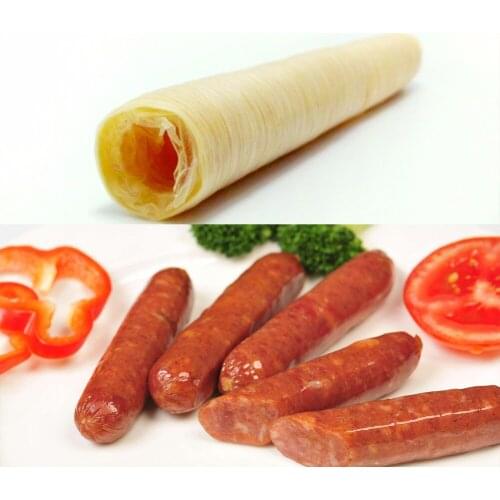 Sausage Packaging Tools 15m*27mm Sausage Tube Casing for Sausage Maker Machine Hot Dog Hamburger Cooking Tools Inedible Casings