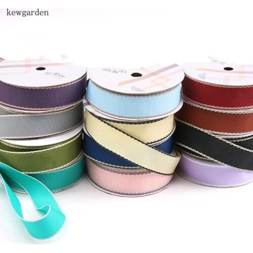 Kewgarden Handmade Tape 1" 25mm Packing Satin Ribbon DIY Bow-tie Brooch Ribbons Riband 25 Yards