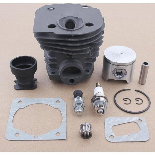 44mm Cylinder Piston Intake Boot Gasket Kit For Husqvarna 353 351 350 346 XP 340 Chainsaw 503869971, 503866301 w Needle Bearing