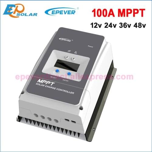 EPEVER MPPT 100A Solar Chargec Controller 12V24V36V48VAuto for Max PV 150V200VDC Vented Sealed Gel Nicd Li Tracer10415AN 10420AN