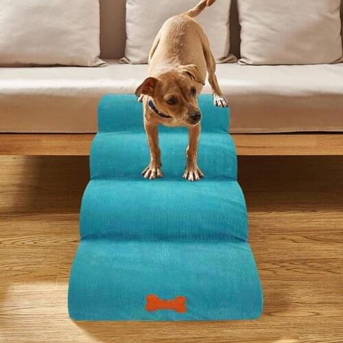 Pet Stairs 4 Steps Steps Dog Stairs For Small Dogs 4-Tier Training Play Steps Breathable Dog Play Stairs Ramp Ladder Anti-slip