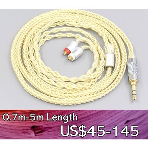 LN007608 8 Core Gold Plated + Palladium Silver OCC Alloy Cable For Sony XBA-H2 XBA-H3 XBA-Z5 xba-A3 xba-A2 Earphone