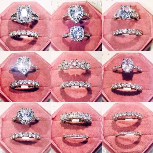 2021 New Love Rings for Women Alien Flower Queen Thick Ring Luxury Spring Fine Lucky Jewelry Heart Clouds Rings for Women Gift