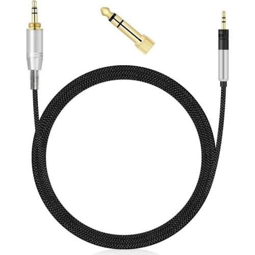 Upgrade Replacement Stereo Audio Cable Extension Music Cord For Sennheiser Momentum 3.0 3 2.0 2 1.0 1 HD1 Over On Ear Headphones