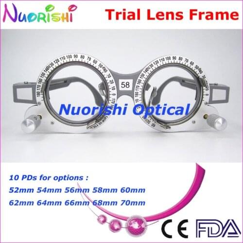 XD04 Retail Fixed PD Distance Optometry Grey Gray Trial Lens Frame Free Shipping