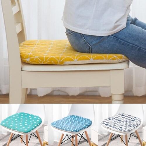 Cotton And Linen Cushion Dining Chair Cushion Nordic Solid Wood Chair Cushions Household Breathable Chairs Cover