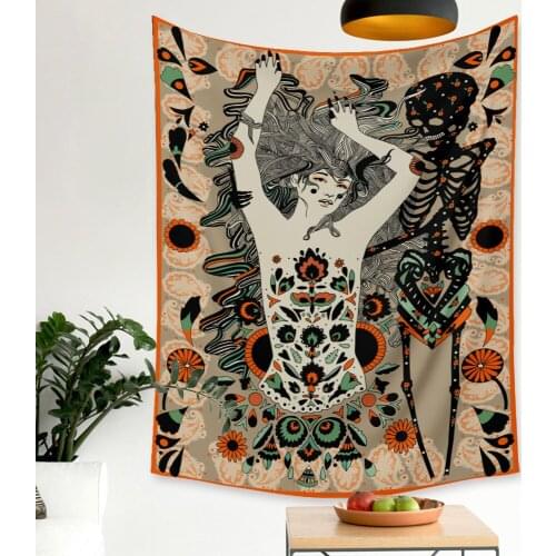 Psychedelic Witchcraft Tapestry Wall Hanging Hippie Tarot Retro Wall Tapestry Hippie Farmhouse Decor Tapetry Mandala Wall Carpes