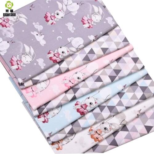 Shuanshuo Floral Patchwork Fabric Tissue Cloth Of Handmade DIY Quilting Sewing Baby&Children Sheets Dress Meter &8pcs of40*50cm