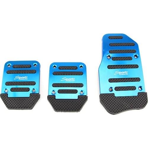 1Set Universal Aluminum Manual Transmission Car Non-slip Pedal Manual Car Brake Clutch Accelerator Alloy Antiskid Foot Tread