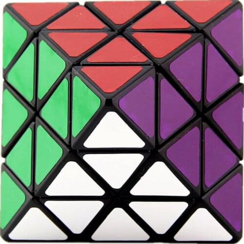 Lanlan Octahedron Magic Cube 8-Axis Octahedron Speed Puzzle Educational Cubo magico Toys For Children Kids Gift