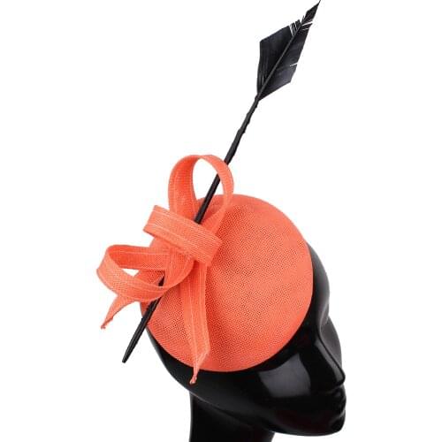 Elegant Women Formal Dress Fascinator Hat Hair Clip Bow Headwear Wedding Cocktail Church Vintage Fedora Show Hair Accessories