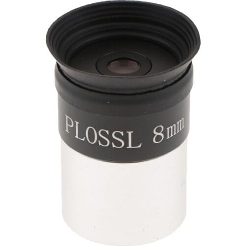 1.25'' PL 8mm Telescope Eyepiece Multi-coated Lens - 4-element Plossl Design - Threaded for Standard 1.25inch Astronomy Filters