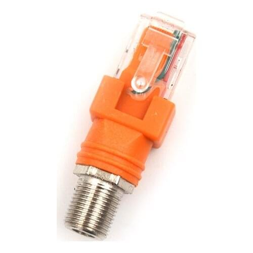 1Pcs F-Type Connector RF Female to RJ45 male Coaxial Barrel Coupler Adapter Coax adapter, RJ45 to RF connector