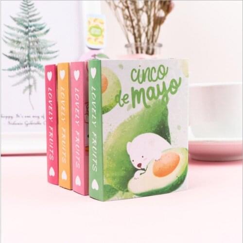 1pack/lot Colorful Fruits 40% Off N-folding memo Notes Four Random Bookmarking small stickers