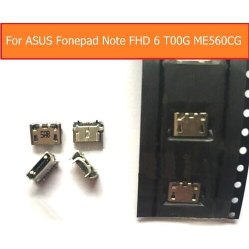 100% Genuine sync date charging jack socket For Asus Fonepad Note FHD 6 T00G ME560CG USB charger connector dock port replacement