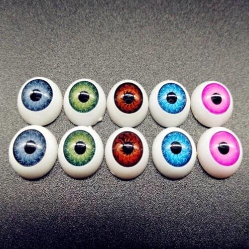 100pcs Mixed Colors 12mm Doll Safety Eyes for Teddy Bear Stuffed Plush Toys Dolls Crochet Puppet DIY Craft Halloween Supplies