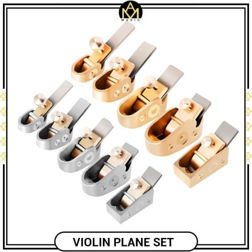 5pcs/1set Violin Plane Cutter Golden/Rosegold/ Silver Brass Plane Cutter DIY Violin Luthier Tools