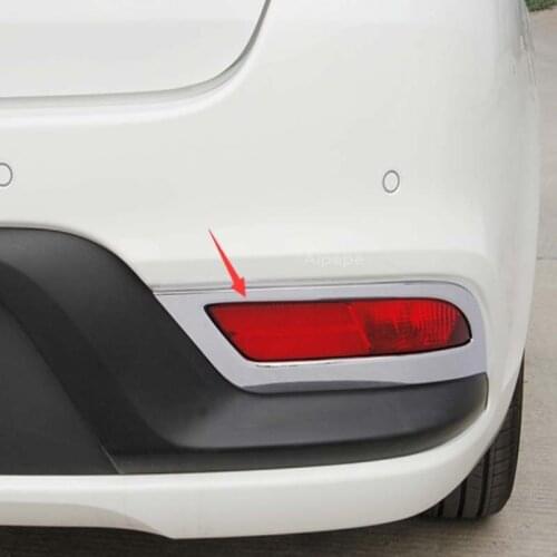 ABS Chrome For Kia Rio 4 X-line 2017 2018 2019 Car Exterior Styling Front Rear Fog Light Lamp Cover Trim Frame Accessories