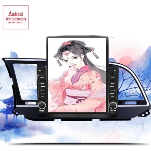 Android 10.0 Car Multimedia Palyer For Hyundai Elantra 2016 2017 9 inch 2 Din 6+128G HD 1024*600 Casstte Car Radio 4G Head Unit