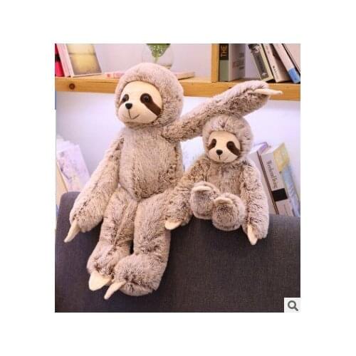Free shipping 50cm.70cm Lifelike Sloth Plush Toys Stuffed Animal Soft for children girlfreind birthday chrismas gift