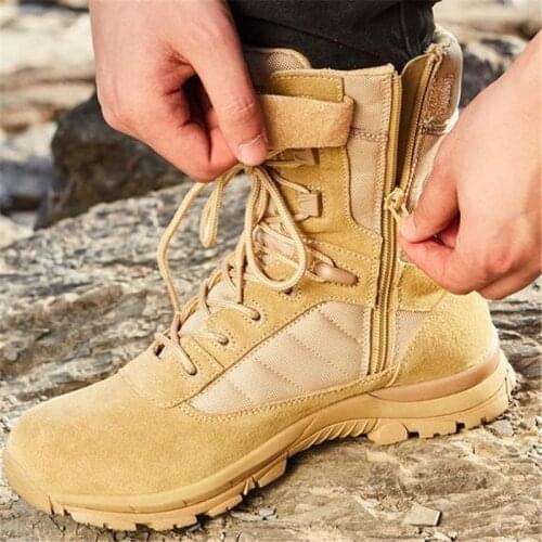 Tactical Boots Military Combat Hiking Shoes Army sandy Breathable Wearable with high quality AirBorne Boot