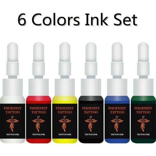 Tattoo Ink Pigments For Permanent Makeup Paint For Tattoo Machine All For Permanent Paint Black Ink Tattoo Supplies Kit Body Art
