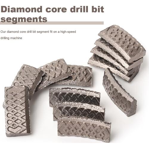 DC-XDSCB01 X shape diamond core drill bit segments 24x3.5x10mm wet drilling for concrete