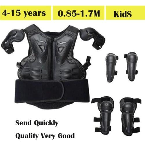Child Kids body Protection Motorcycle Cycling Suits Vest armor Jacket Baby Knee Guard