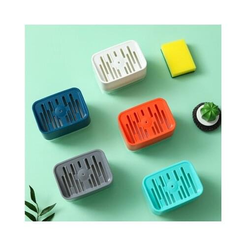 YOOAP Soap pump dispenser with sponge holder cleaning fluid container manual squeeze organizer kitchen cleaning tool Accessories