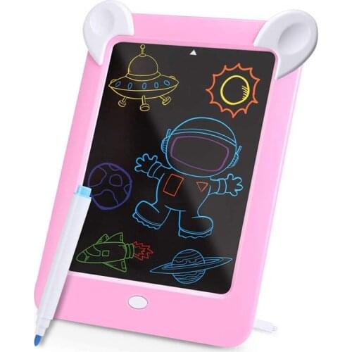 FBIL-LCD Writing Tablet, Kids 3D LED Luminous Magic Drawing Pad, LCD Handwriting Drawing Doodle Board