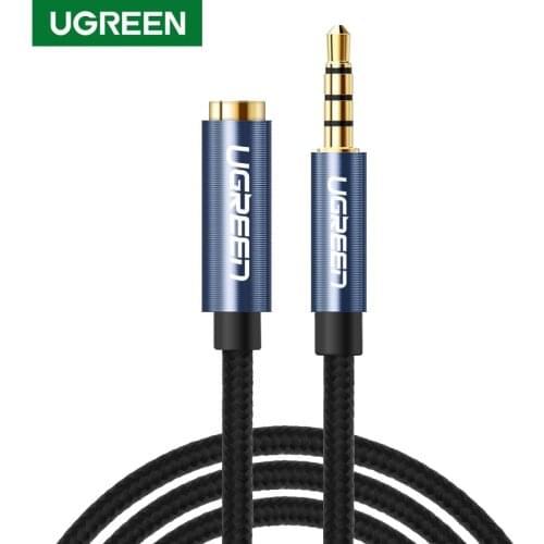 Ugreen 3.5mm Audio Extension Cable Jack 3.5 Male to Female Earphone Extender Cable for Huawei P40 pro Stereo 3.5mm Jack Aux Wire