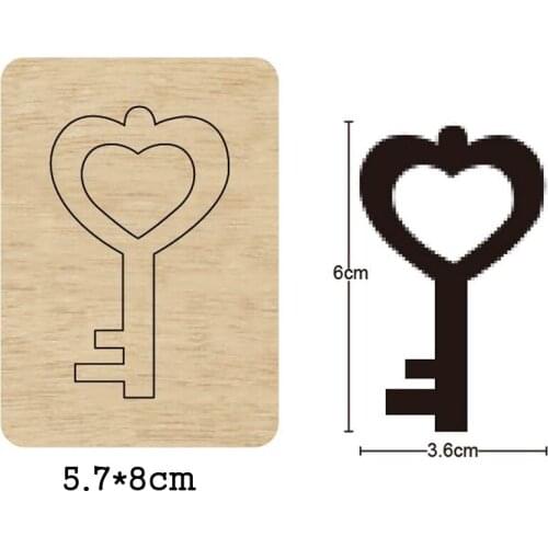 Cool Key Earrings Pendant Wooden Mold Dies 2020 New DIY Leather Cloth Paper Craft Fit Common Die Cutting Machines on the Market
